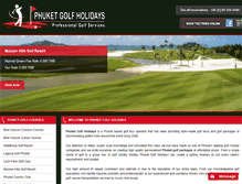 Tablet Screenshot of phuketgolfholidays.com